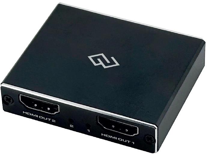 Сплиттер аудио-видео Digma DHSP-v2x2 HDMI (f)/2хHDMI (f) черный фото 1
