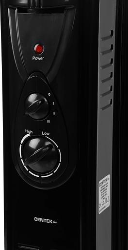 Радиатор масляный Centek CT-6200 1500Вт черный фото 6