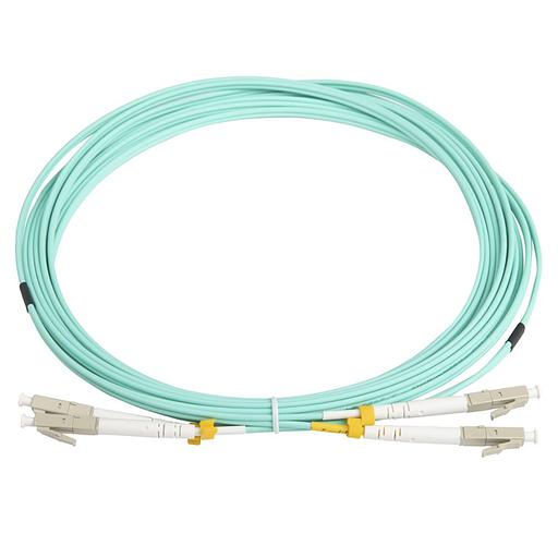 Кабель оптический Hyperline FC-D2-503-LC/PR-SC/PR-H-5M-LSZH-BK Патч-корд волоконно-оптический (шнур) MM 50/125(OM3), LC-SC, duplex, 10G, LSZH, 5м, черный фото 1