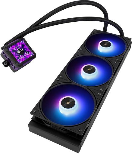 Система водяного охлаждения Thermalright Frozen Warframe PRO 360 ARGB Soc-AM5/AM4/1200/1700/1851 черный 4-pin 29.8dB Al LCD Ret (F-WFRAME-PRO-360-BL-ARGB) фото 5