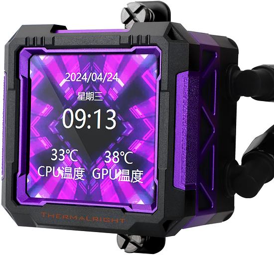 Система водяного охлаждения Thermalright Frozen Warframe PRO 360 ARGB Soc-AM5/AM4/1200/1700/1851 черный 4-pin 29.8dB Al LCD Ret (F-WFRAME-PRO-360-BL-ARGB) фото 7