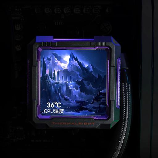 Система водяного охлаждения Thermalright Frozen Warframe PRO 360 ARGB Soc-AM5/AM4/1200/1700/1851 черный 4-pin 29.8dB Al LCD Ret (F-WFRAME-PRO-360-BL-ARGB) фото 8