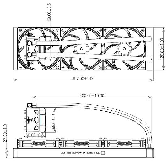Система водяного охлаждения Thermalright Frozen Warframe PRO 360 ARGB Soc-AM5/AM4/1200/1700/1851 черный 4-pin 29.8dB Al LCD Ret (F-WFRAME-PRO-360-BL-ARGB) фото 10