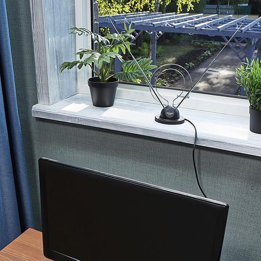 ТB антенна комнатная телескопическая на подставке «Усы + кольцо», RX-100 REXANT фото 4