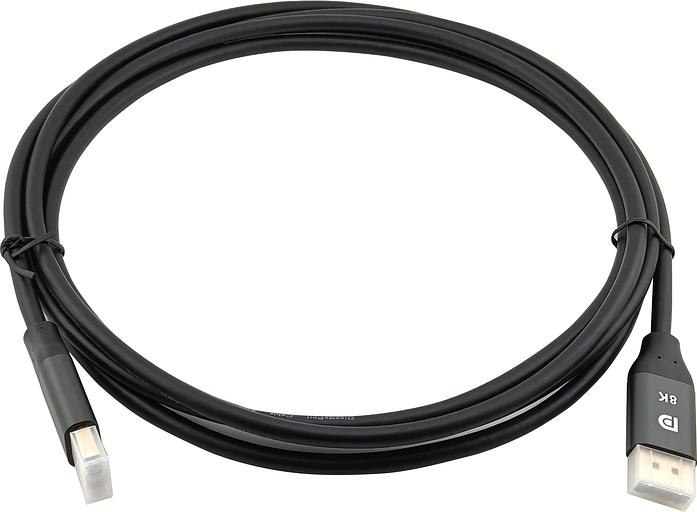 Кабель аудио-видео Cactus CS-DP-DP-1.4-3 DisplayPort (m)/DisplayPort (m) 3м. позолоч.конт. черный фото 3