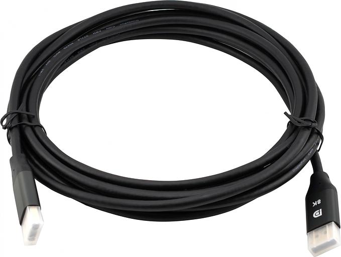 Кабель аудио-видео Cactus CS-DP-DP-1.4-5 DisplayPort (m)/DisplayPort (m) 5м. позолоч.конт. черный фото 3