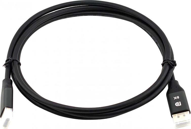 Кабель аудио-видео Cactus CS-DP-DP-1.4-2 DisplayPort (m)/DisplayPort (m) 2м. позолоч.конт. черный фото 3