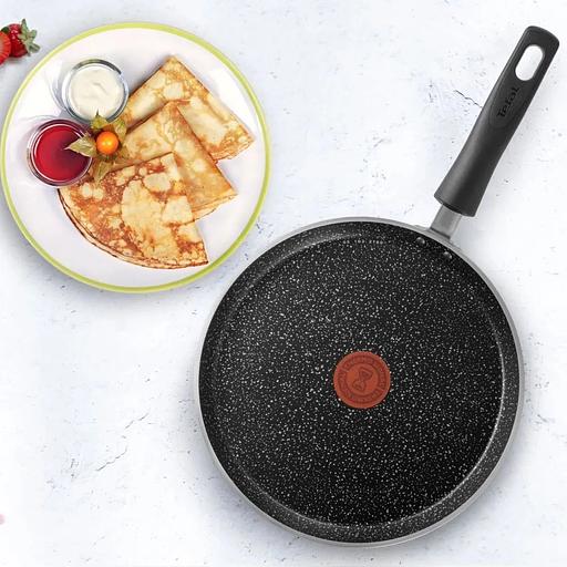 Сковорода блинная Tefal Rock 04235525 круглая 25см покрытие: Mineralia ручка несъемная (без крышки) черный фото 7