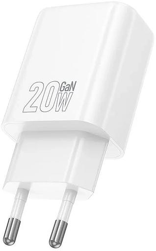 Сетевое зар./устр. Hoco N60 Gentle 20W 3A (PD) белый (44228) фото 2