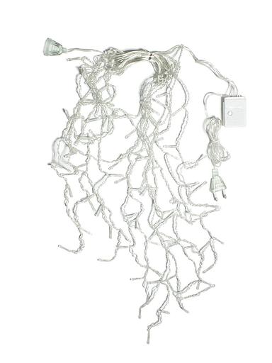 Гирлянда-Бахрома  2x0,7м 100LED схема нитей 4/8/6/7 цвет свечения - мульти. Степень защиты IP20 для использования в помещении, возможность соединения до 3 шт от 220V фото 1