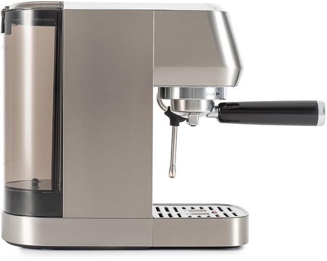 Кофеварка рожковая Hyundai HEM-9990 1350Вт серебристый фото 5