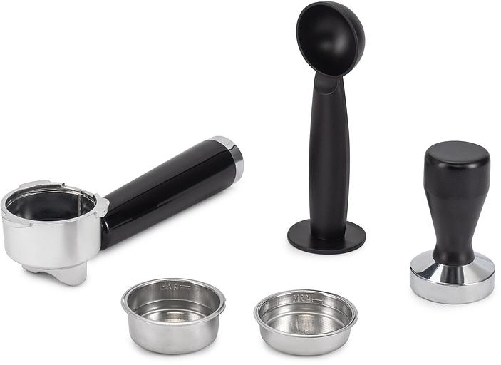 Кофеварка рожковая Hyundai HEM-9990 1350Вт серебристый фото 10