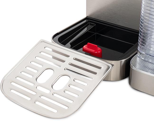 Кофеварка рожковая Hyundai HEM-9999 1350Вт серебристый фото 8