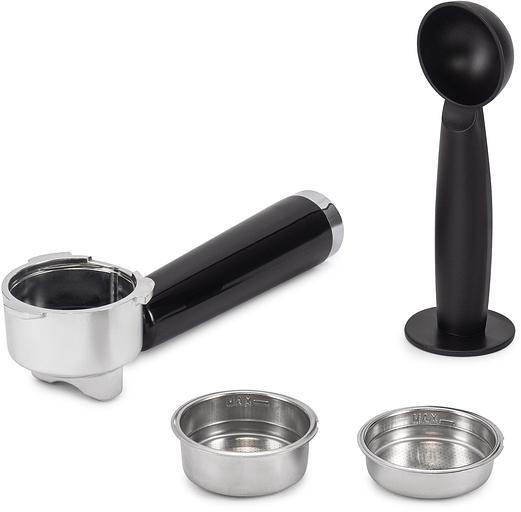 Кофеварка рожковая Hyundai HEM-9999 1350Вт серебристый фото 10