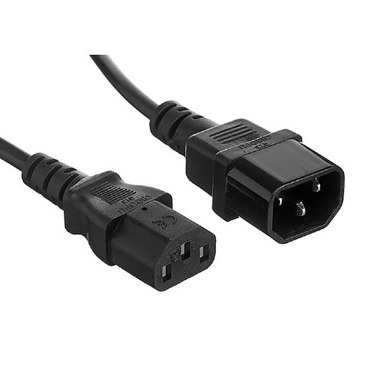 Exegate EX297769RUS Кабель монитор - компьютер (UPS->устройство) ExeGate Power EC-1P (IEC 320 С13->С14) VDE-250V-3*1mm2, Омедненный алюминий, черный,1.0м. фото 1