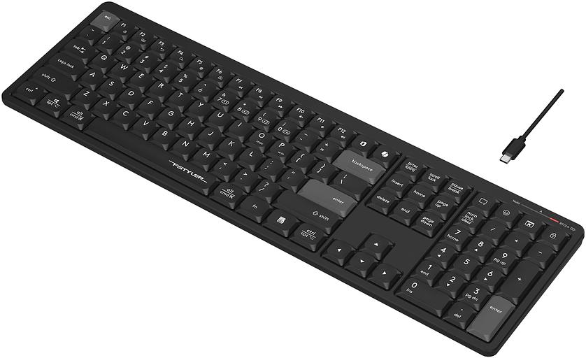 Клавиатура A4Tech Fstyler FBX55C черный USB беспроводная BT/Radio slim Multimedia (FBX55C) фото 6
