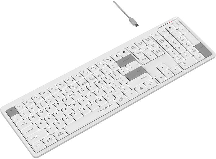 Клавиатура A4Tech Fstyler FBX55C белый USB беспроводная BT/Radio slim Multimedia (FBX55C) фото 5