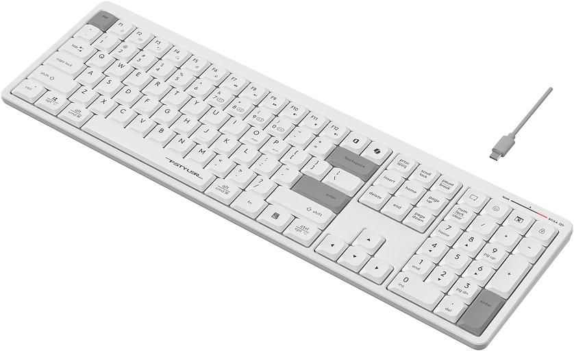 Клавиатура A4Tech Fstyler FBX55C белый USB беспроводная BT/Radio slim Multimedia (FBX55C) фото 6