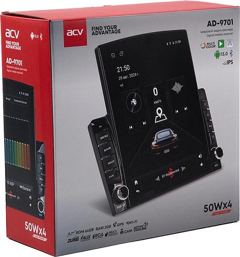 Автомагнитола ACV AD-9701 2DIN 4x50Вт AUX 2000Mb Android 13 9.7" WiFi 4G (43344) фото 8