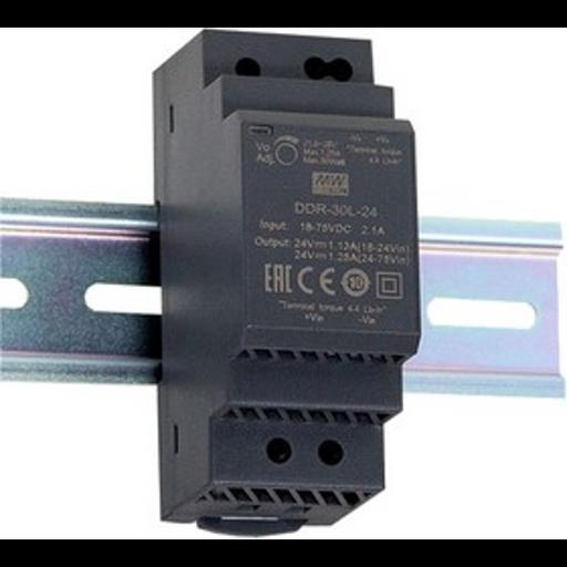 DDR-30G-5, DC/DC преобразователь, 30Вт, вход 9-36В,выход 5В/6А Mean Well фото 1