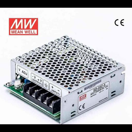 Преобразователь DC/DC, 25Вт, вход 36...72В, выход 5В/5А фото 1