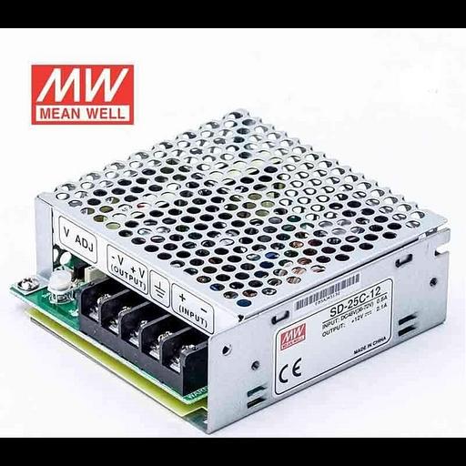 SD-25C-12, DC/DC преобразователь, 25Вт, вход 36...72В, выход 12В/2.1А фото 1