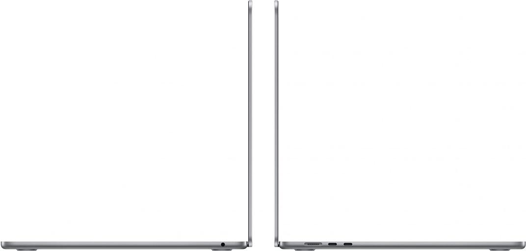 Ноутбук Apple MacBook Air A3114 M3 8 core 16Gb SSD256Gb/10 core GPU 15.3" Liquid Retina (2880x1864) Mac OS grey space WiFi BT Cam (MC9D4LL/A) фото 3