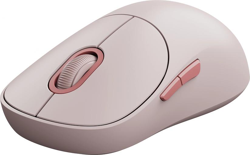 Мышь Xiaomi Wireless Mouse 3 розовый оптическая 1200dpi silent беспров. BT/Radio USB для ноутбука 4but (BHR8911GL) фото 2