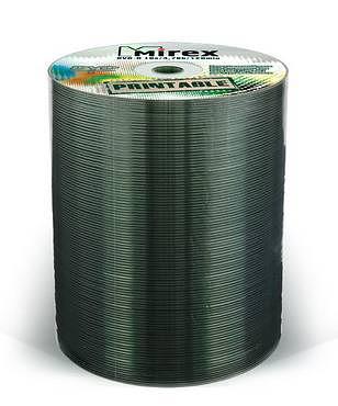 Диск DVD-R Mirex 4.7 Gb, 16x, Shrink (100 шт.), Ink Printable (100/500) фото 1