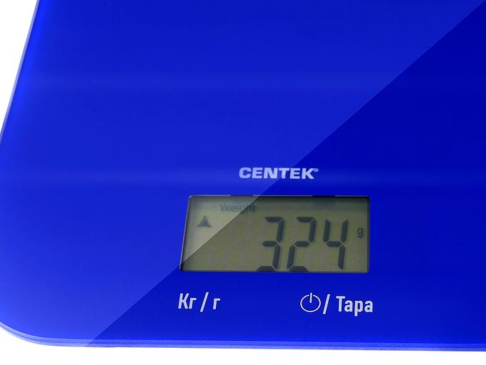 Весы кухонные Centek CT-2481 LCD BLUE фото 3