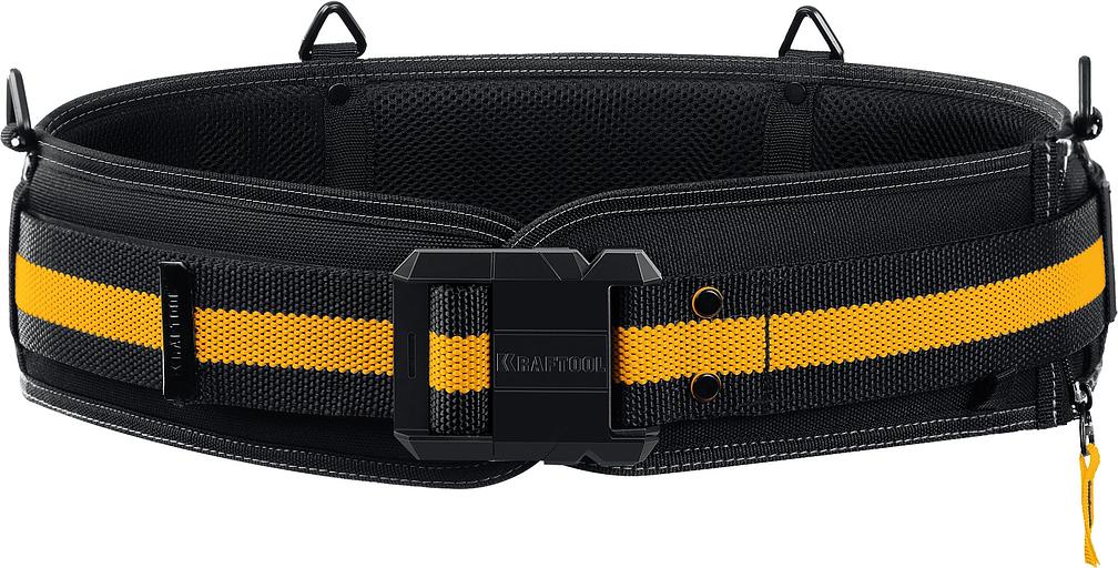 KRAFTOOL KB-2 для сумок с быстросъёмным креплением FastClip, 80-122 см, широкий кушак, пояс монтажника (38763) фото 1