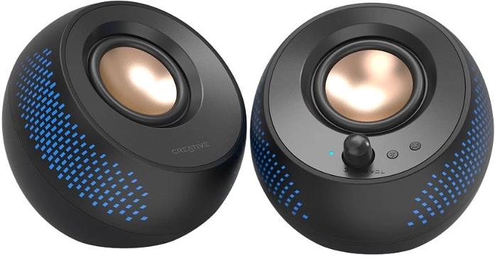 Колонки Creative Pebble X 2.0 черный 30Вт BT портативные фото 1