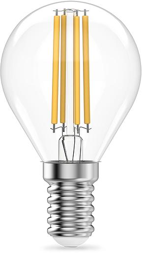 Лампа филам. Gauss Filament 8Вт цок.:E14 шар св.свеч.бел.теп. (упак.:10шт) (52118) фото 2