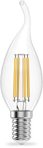 Лампа филам. Gauss Filament 8Вт цок.:E14 свеча св.свеч.бел.нейт. (упак.:10шт) (42128) фото 2