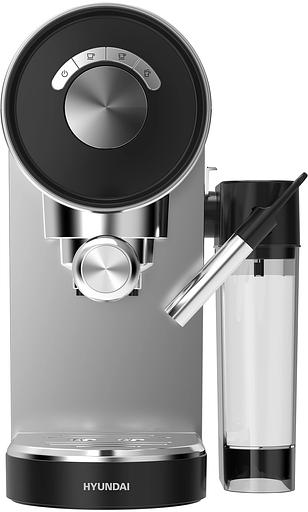 Кофеварка рожковая Hyundai HEM-4305 1350Вт серебристый/черный фото 2
