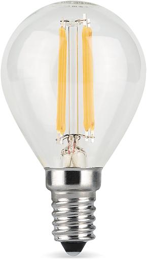 Лампа филам. Gauss Filament 5Вт цок.:E14 свеча 220B св.свеч.бел.нейт. (упак.:10шт) (105801205) фото 2