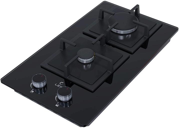Газовая варочная поверхность Lex GVG 324 BBL черный фото 2