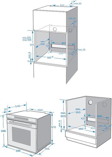 Духовой шкаф Электрический Weissgauff EOM 751 PDB Black Edition черный фото 6