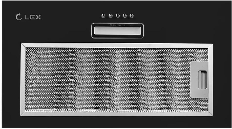 Вытяжка встраиваемая Lex GS Bloc LIGHT 600 черный управление: кнопочное (1 мотор) фото 2