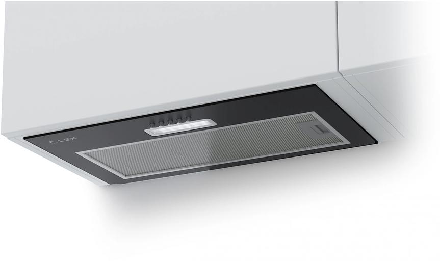 Вытяжка встраиваемая Lex GS Bloc LIGHT 600 черный управление: кнопочное (1 мотор) фото 6