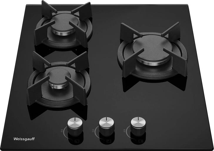 Газовая варочная поверхность Weissgauff HG 430 BGH черный фото 2