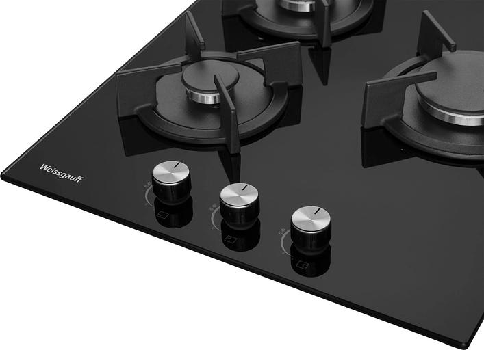 Газовая варочная поверхность Weissgauff HG 430 BGH черный фото 3
