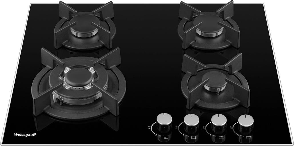 Газовая варочная поверхность Weissgauff HGG 640 BG Nano черный фото 2