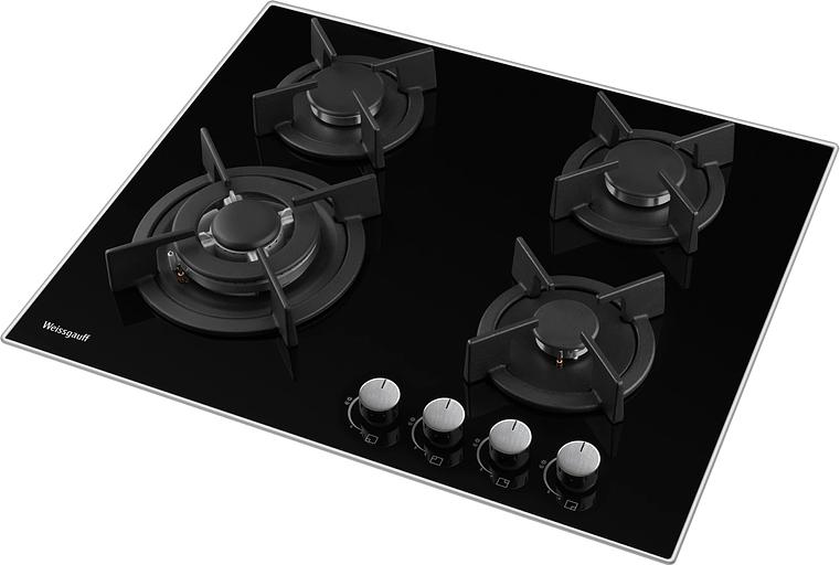 Газовая варочная поверхность Weissgauff HGG 640 BG Nano черный фото 3