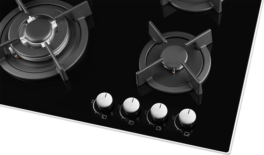 Газовая варочная поверхность Weissgauff HGG 640 BG Nano черный фото 4