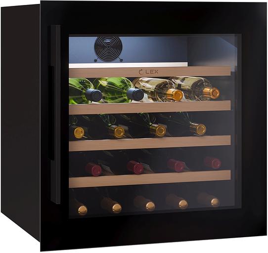 Винный шкаф Lex LWD6036BL 1-нокамерн. черный стекло (CHAT500006) фото 2