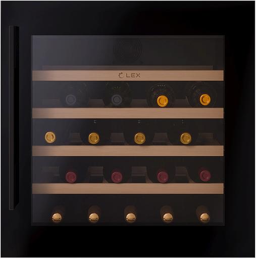 Винный шкаф Lex LWD6036BL 1-нокамерн. черный стекло (CHAT500006) фото 3