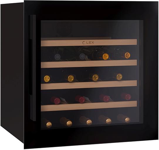 Винный шкаф Lex LWD6036BL 1-нокамерн. черный стекло (CHAT500006) фото 4