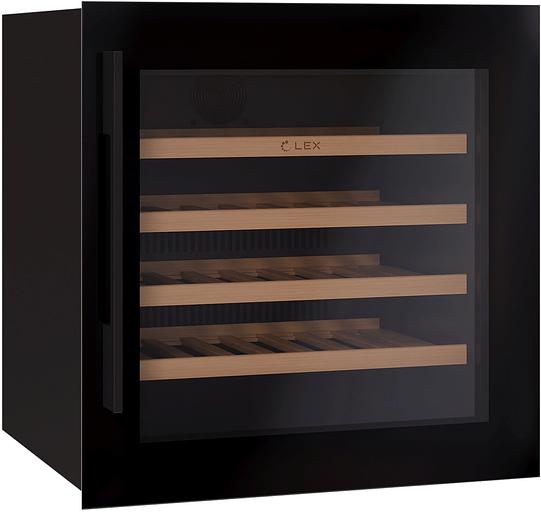 Винный шкаф Lex LWD6036BL 1-нокамерн. черный стекло (CHAT500006) фото 6