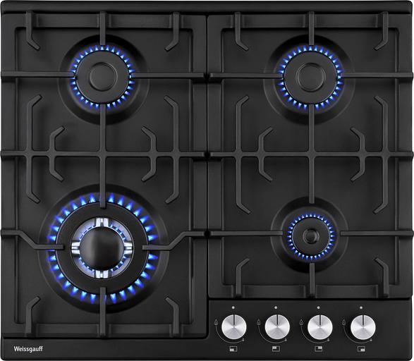 Газовая варочная поверхность Weissgauff HGG 641 BEB черный фото 1